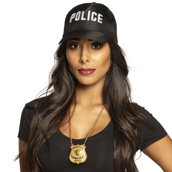 ketting Police unisex 25-30 cm goud
