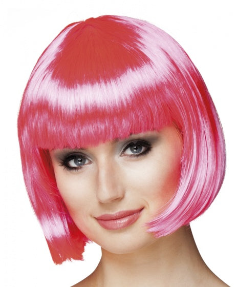 Pruik Cabaret Roze