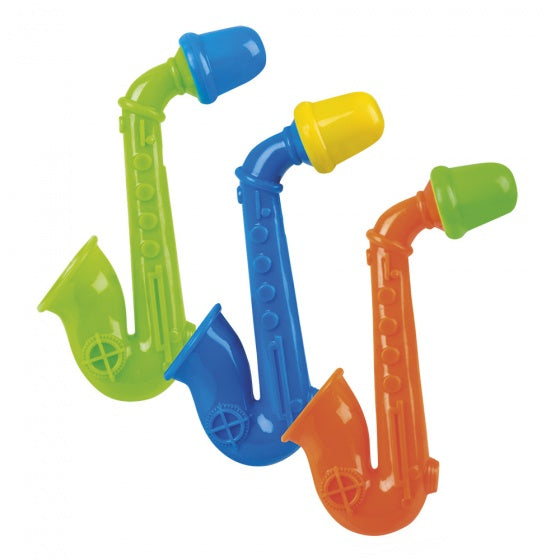 Saxofoon mini 3-set groen/blauw/oranje 11 cm