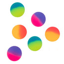 stuiterballen regenboog 3cm rubber 6 stuks