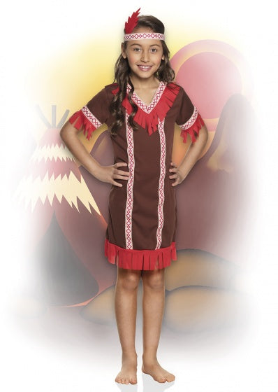 Kinderkostuum Indiaan, 7-9 jaar