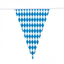 reuzenvlaggenlijn 8 meter polyethyleen wit/blauw