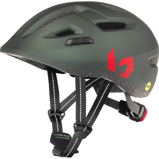 fietshelm Stance Junior Mips matgroen maat 52-55 cm
