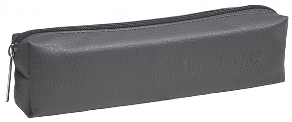 etui Classic 19 x 5 cm kunstleer donkergrijs