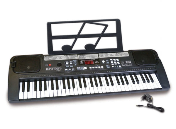 digitaal keyboard 61 toetsen 70 cm zwart