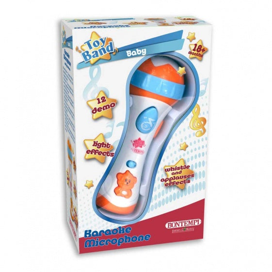 draagbare karaoke-microfoon 19 cm wit