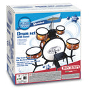 drumset junior 70 x 40 x 80 cm wit/oranje 9-delig