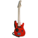 elektrische gitaar hout 6 snaren 770 mm rood