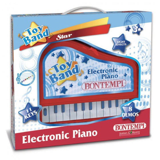 elektronische piano 11 toetsen 21,5 cm rood