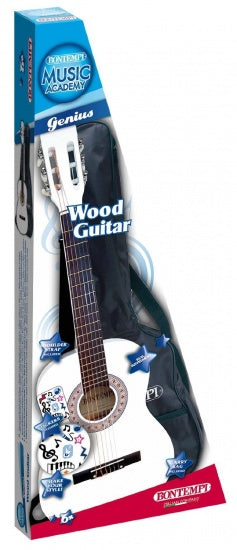 Gitaar Schouderband en Tas 6 snaren Wit 92 cm