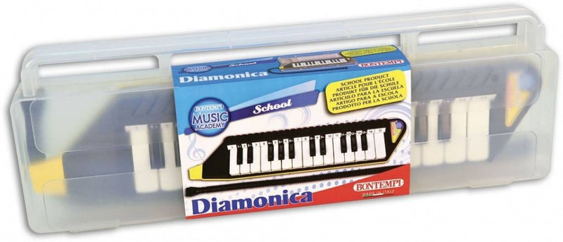 mondpiano 25 toetsen 41 cm zwart