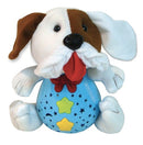 muzikale nachtlamp Light in the Night babyhond wit/blauw