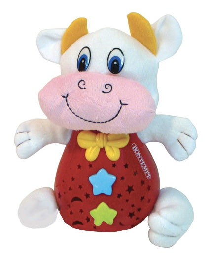 muzikale nachtlamp Light in the Night babykoe wit/rood