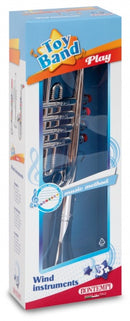 Trompet 4 toetsen Zilver 42 cm