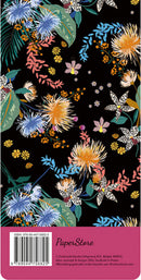 boodschappenlijst Floral Black 21,7 x 10,9 cm papier