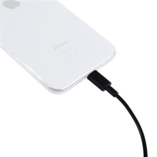 audio-adapter BY-K1 TRS/Lightning 20 cm zwart