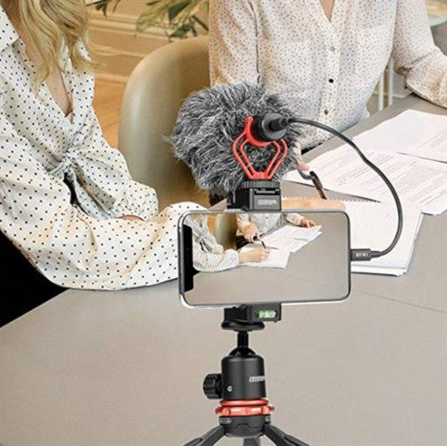 audio-adapter BY-K1 TRS/Lightning 20 cm zwart