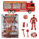 Brandweerauto speelset 9 delig