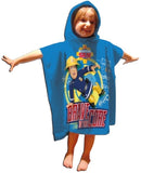 Brandweerman Sam Handdoek Poncho, 60x120cm