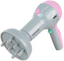föhn met accessoires 4-delig roze/grijs
