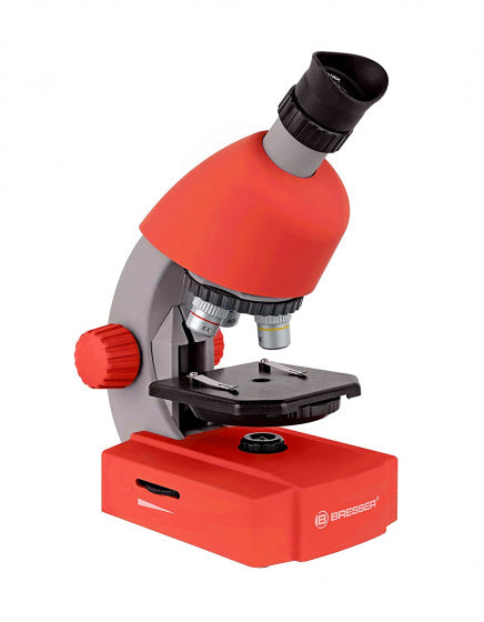 microscoop junior 22 cm staal rood 44-delig