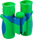 verrekijker junior 21 x 6 cm rubber groen/blauw 5-delig