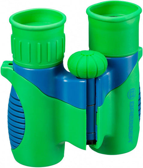 verrekijker junior 21 x 6 cm rubber groen/blauw 5-delig
