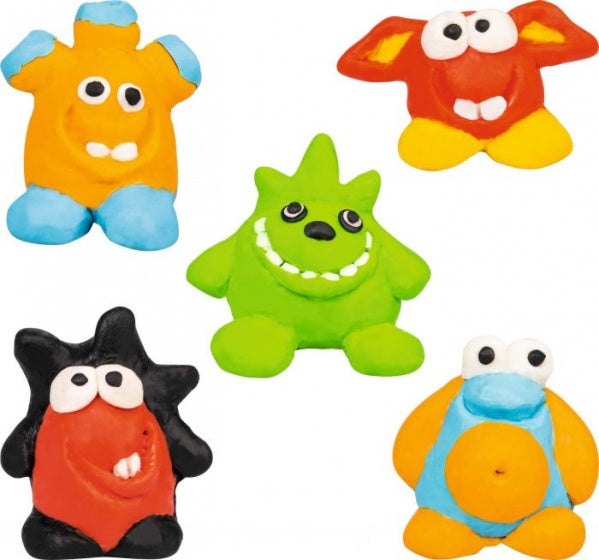 boetseerklei-gum-set monster junior 7-delig