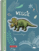 collegeblok Dino 21 x 29,7 cm karton donkerblauw