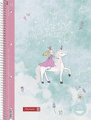 collegeblok Eenhoorn 21 x 29,7 cm karton roze