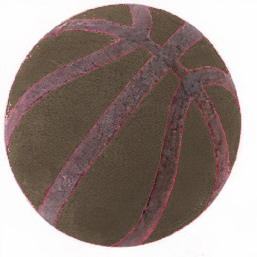 gum Basketbal 2,5 cm rubber bruin