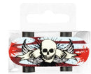 gum skateboard schedel wit/rood 6 cm