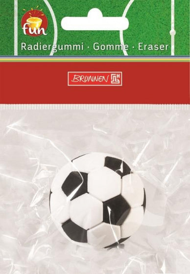 gum Voetbal jongens 3,5 cm rubber zwart/wit