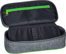 pennenetui Stone neon 22 x 11 cm grijs/groen