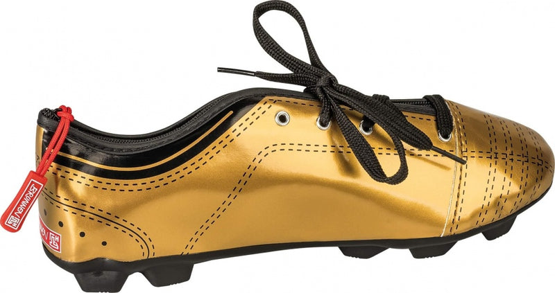 pennenetui Voetbalschoen junior 23 x 7,5 cm goud