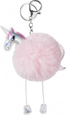 sleutelhanger Unicorn Princess 8 cm pluche roze