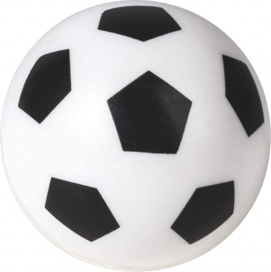 stuiterbal Voetbal junior 4 cm zwart/wit