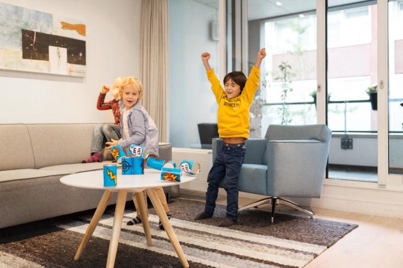 BS Toys Blikwerpen Blauw, 13dlg.
