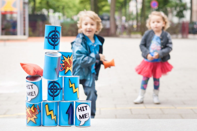 BS Toys Blikwerpen Blauw, 13dlg.