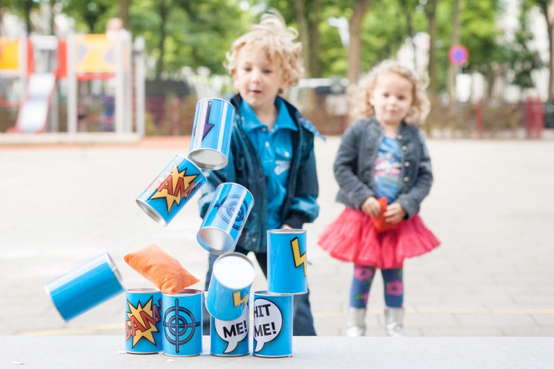 BS Toys Blikwerpen Blauw, 13dlg.