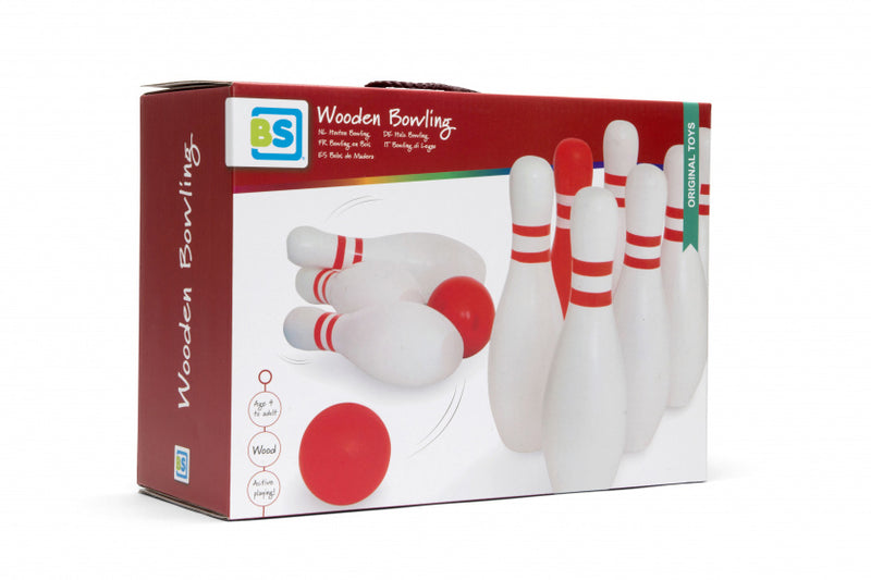BS Toys Houten Bowlingset, 12dlg.