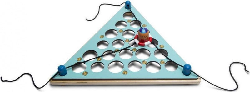 coördinatiespel Red Ralf 35 cm hout blauw/naturel