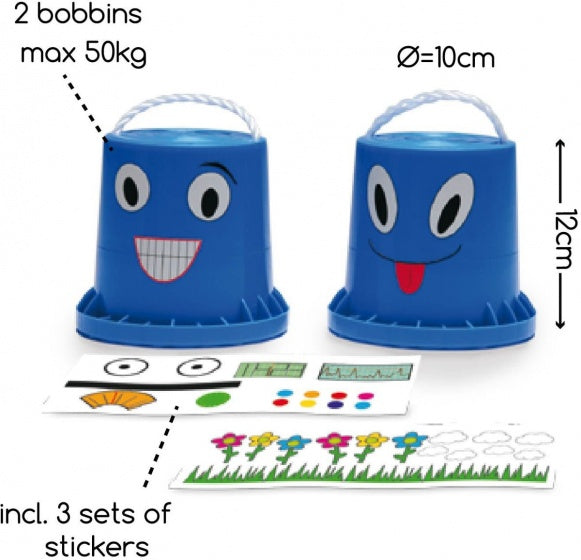 DIY loopklossen 10 cm blauw