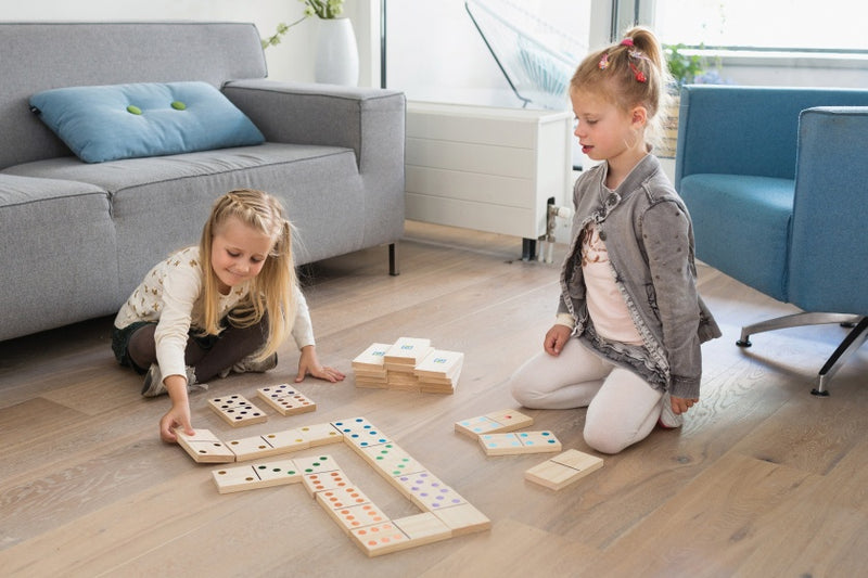 BS Toys Mega Houten Domino Spel, 28dlg,.
