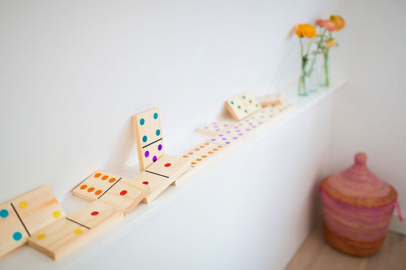BS Toys Mega Houten Domino Spel, 28dlg,.
