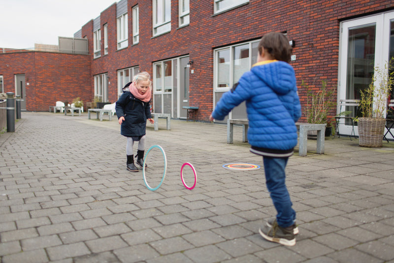 hoepels junior 45 cm hout 5 stuks