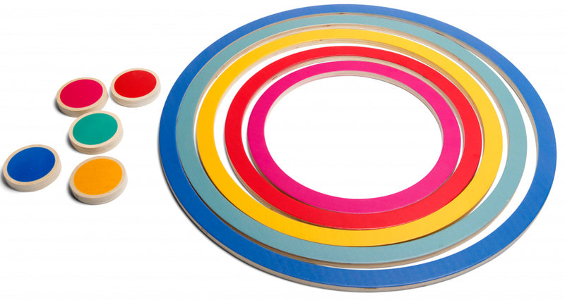 hoepels junior 45 cm hout 5 stuks