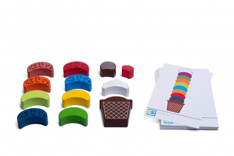 BS Toys IJs Creaties Hout - Balans en Stapelspel