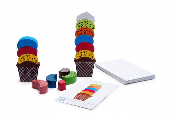 BS Toys IJs Creaties Hout - Balans en Stapelspel