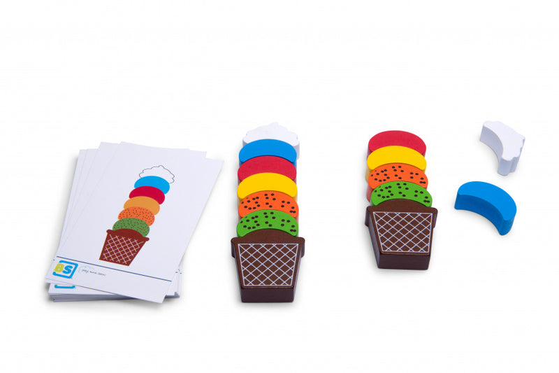 BS Toys IJs Creaties Hout - Balans en Stapelspel